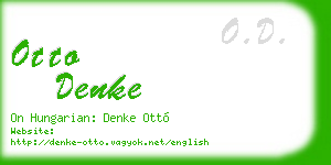otto denke business card